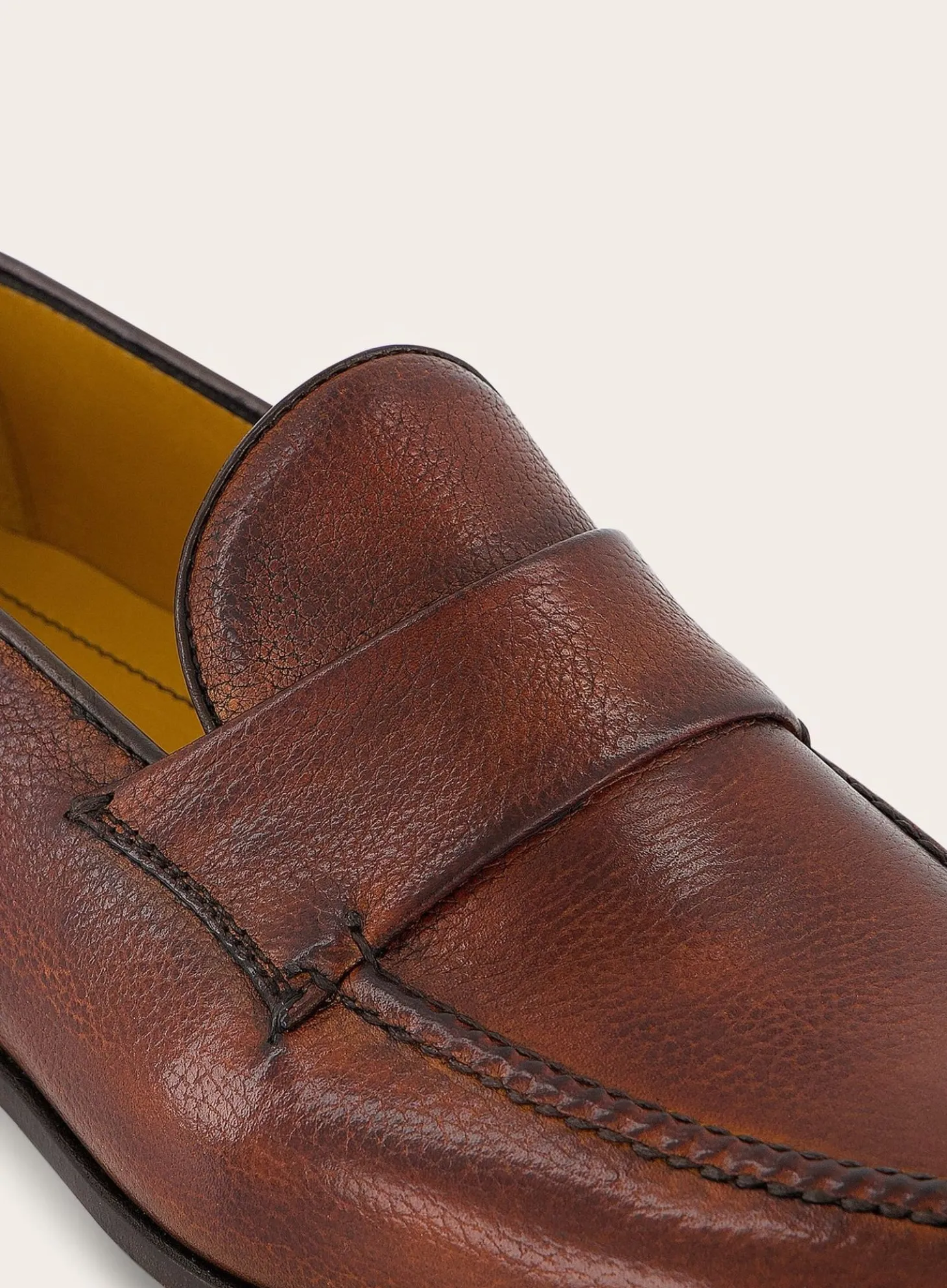 Penny Loafers Vann Leer
