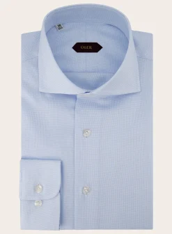 Pied-De-Poule Shirt Van Katoen