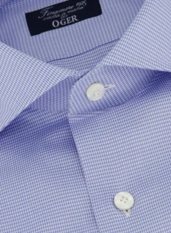 Pied-De-Poule Shirt Van Katoen