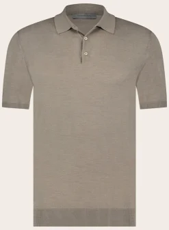 Polo Shirt Met Korte Mouwen Van Zijde