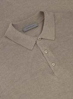 Polo Shirt Met Korte Mouwen Van Zijde