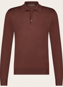 Poloshirt Met Lange Mouwen Van Wol