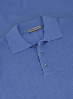 Poloshirt Met Lange Mouwen Van Cashmere En Zijde