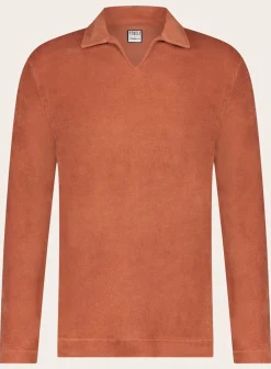 Poloshirt Met Lange Mouwen Van Badstof