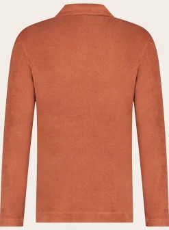 Poloshirt Met Lange Mouwen Van Badstof