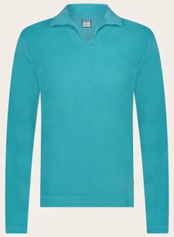 Poloshirt Met Lange Mouwen Van Badstof