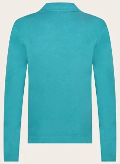 Poloshirt Met Lange Mouwen Van Badstof