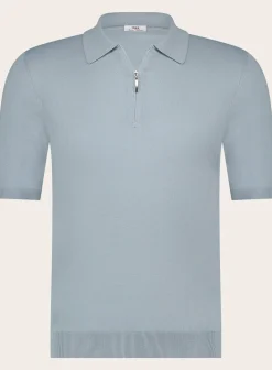 Poloshirt Met Rits Van Zijde