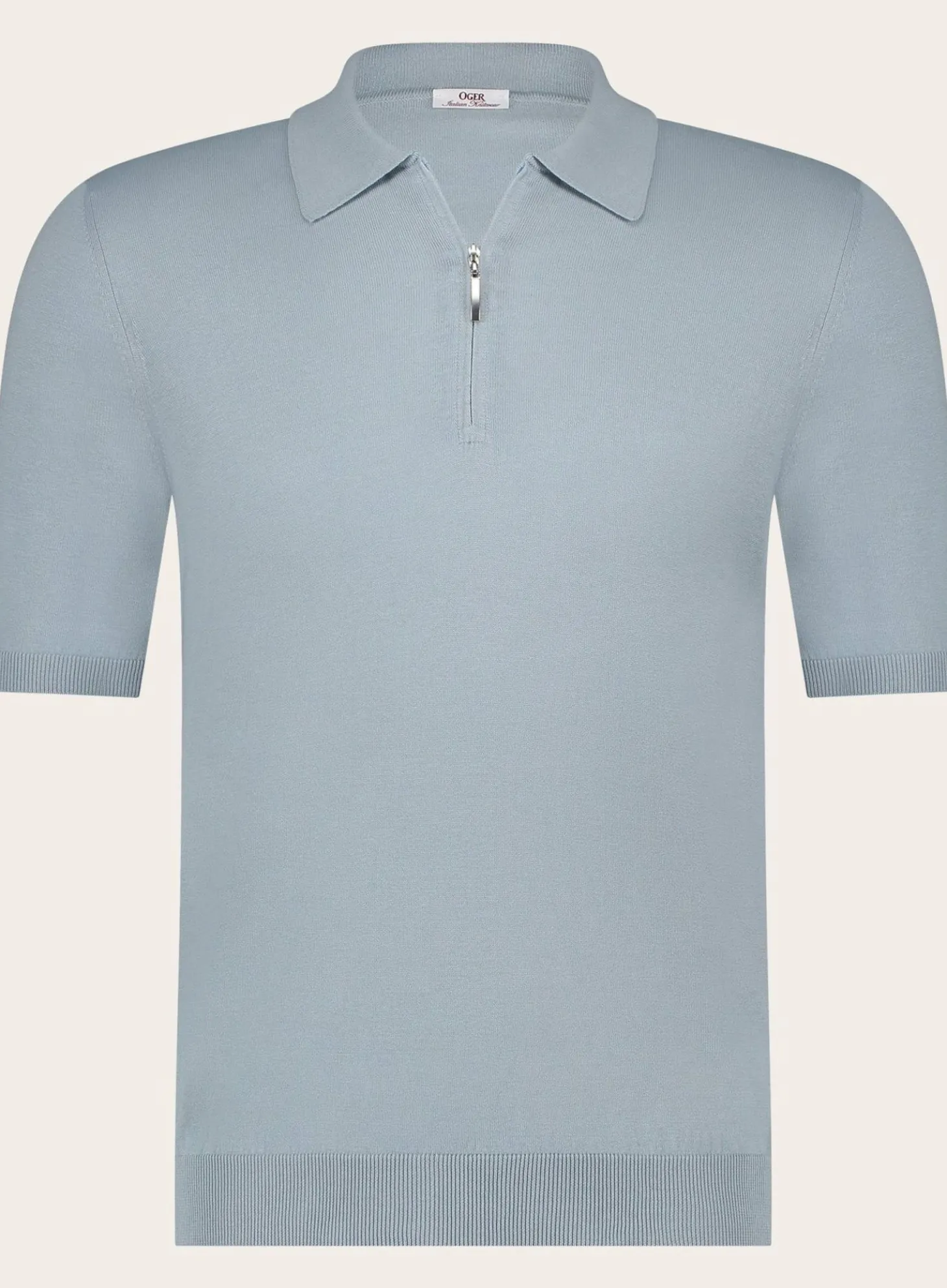 Poloshirt Met Rits Van Zijde