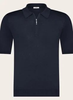 Poloshirt Met Rits Van Zijde