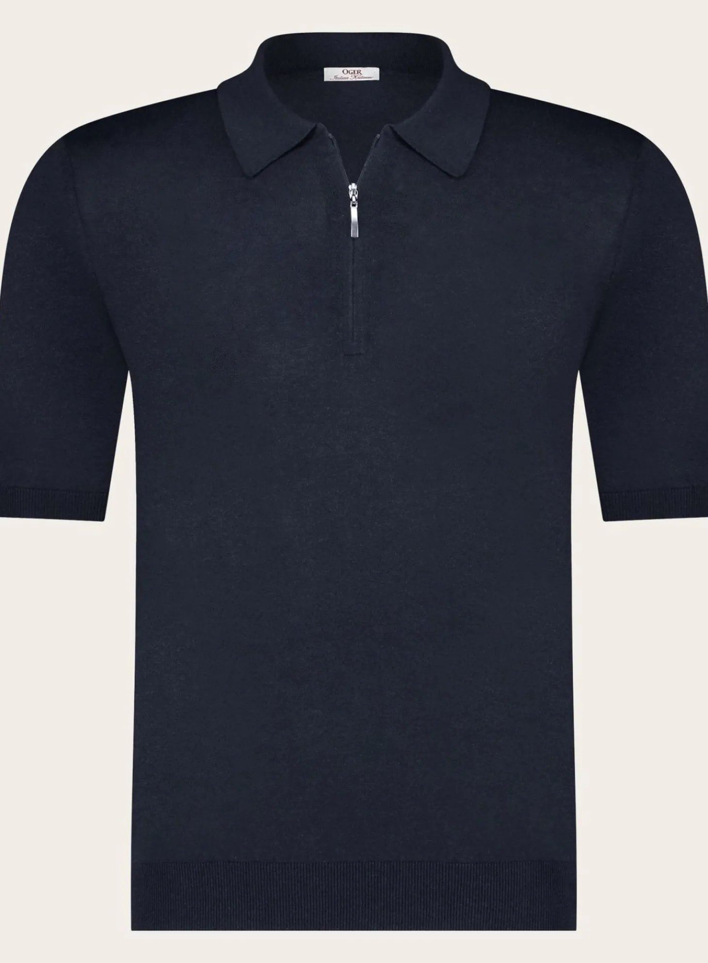 Poloshirt Met Rits Van Zijde