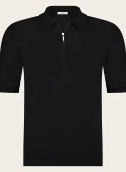 Poloshirt Met Rits Van Zijde