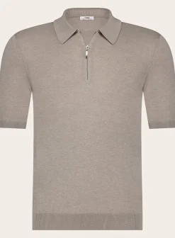 Poloshirt Met Rits Van Zijde