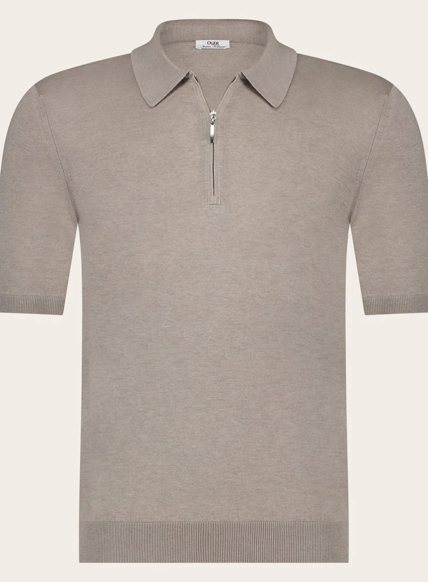 Poloshirt Met Rits Van Zijde