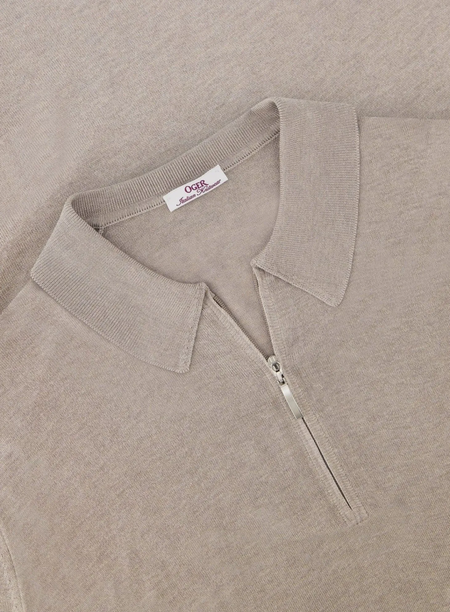 Poloshirt Met Rits Van Zijde
