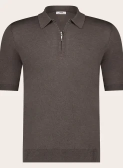 Poloshirt Met Rits Van Zijde