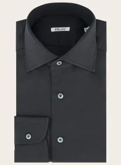 Regular-Fit Gabriel Shirt Van Pique Katoen