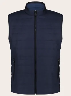 Reversible Bodywarmer Van Wol En Zijde