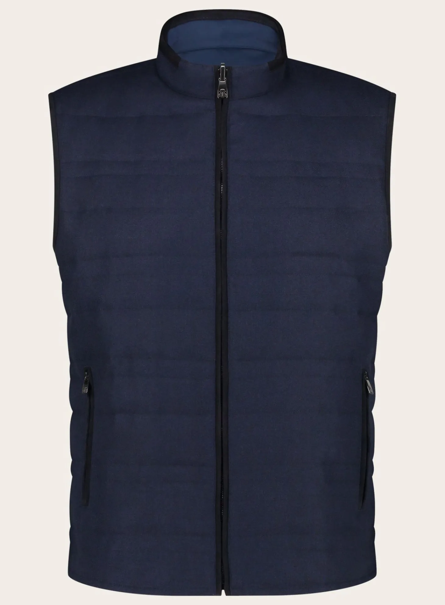 Reversible Bodywarmer Van Wol En Zijde