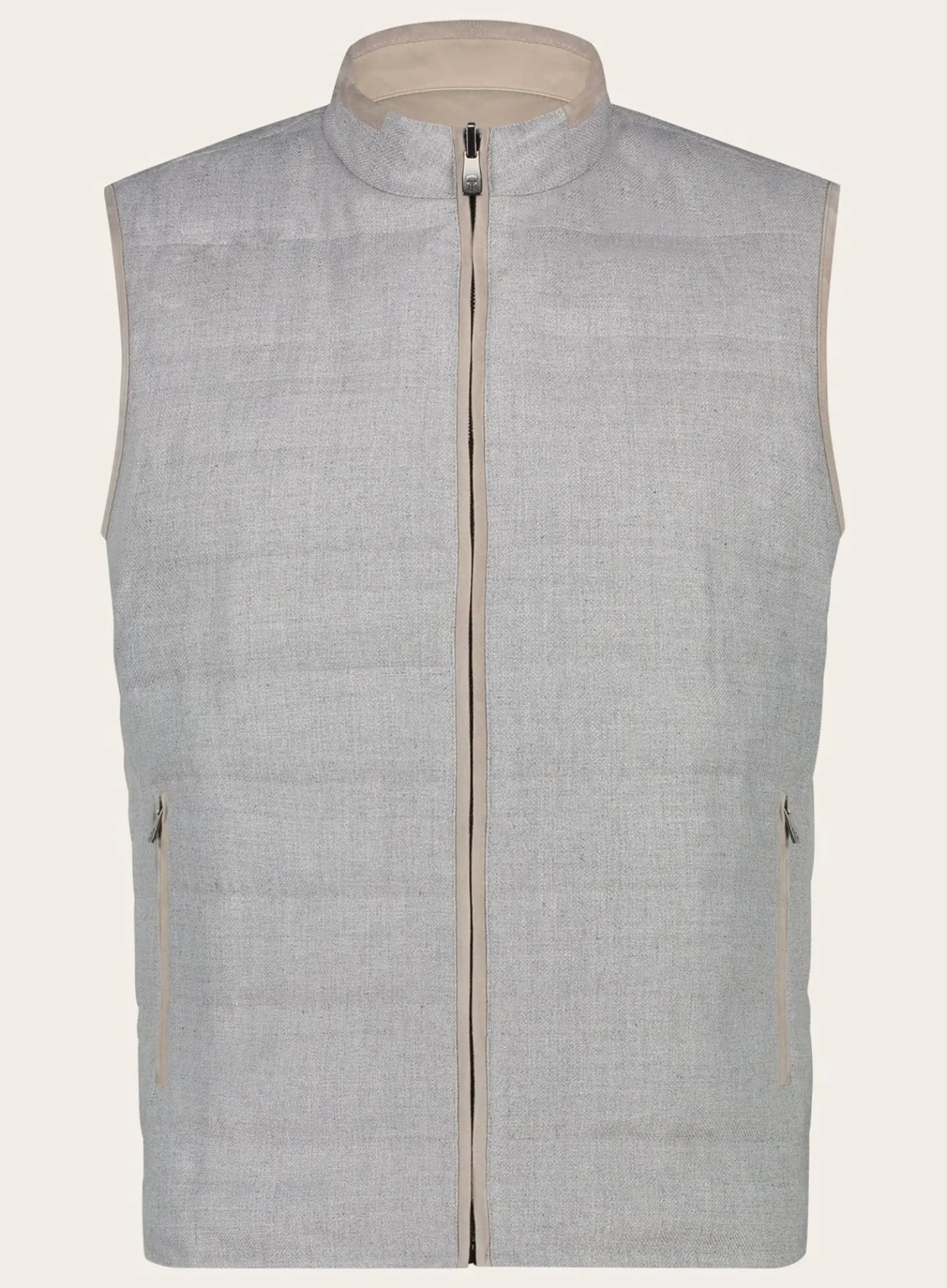 Reversible Bodywarmer Van Wol En Zijde