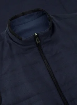 Reversible Bodywarmer Van Wol En Zijde