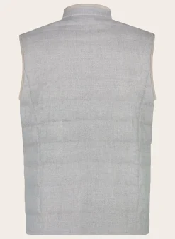 Reversible Bodywarmer Van Wol En Zijde
