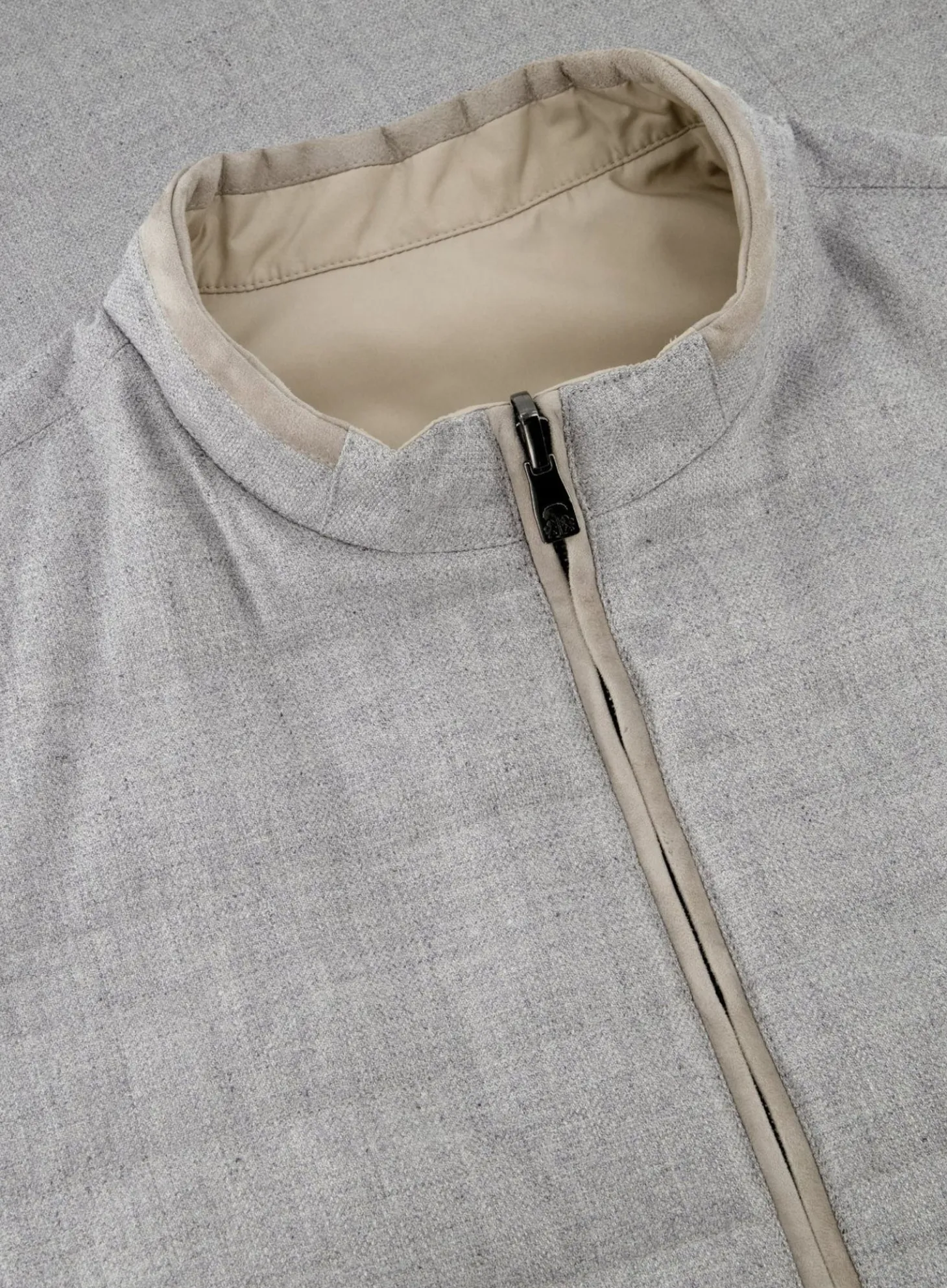 Reversible Bodywarmer Van Wol En Zijde