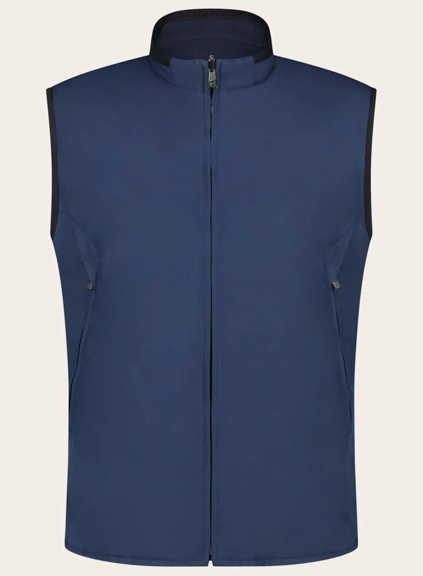 Reversible Bodywarmer Van Wol En Zijde