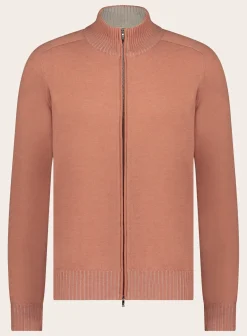 Ritsvest Met Opstaande Kraag Van Cashmere
