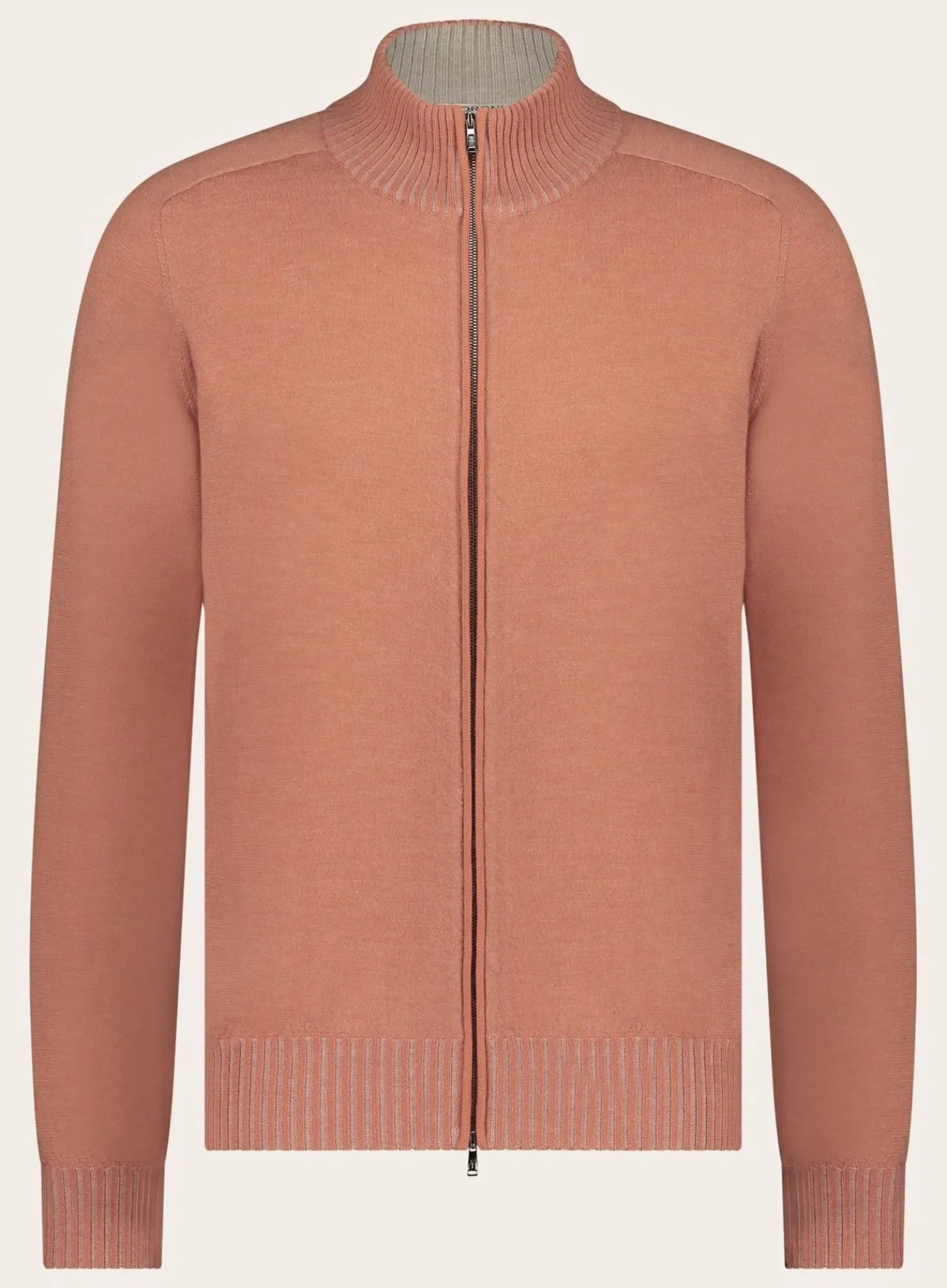 Ritsvest Met Opstaande Kraag Van Cashmere