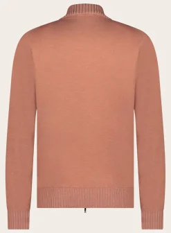Ritsvest Met Opstaande Kraag Van Cashmere