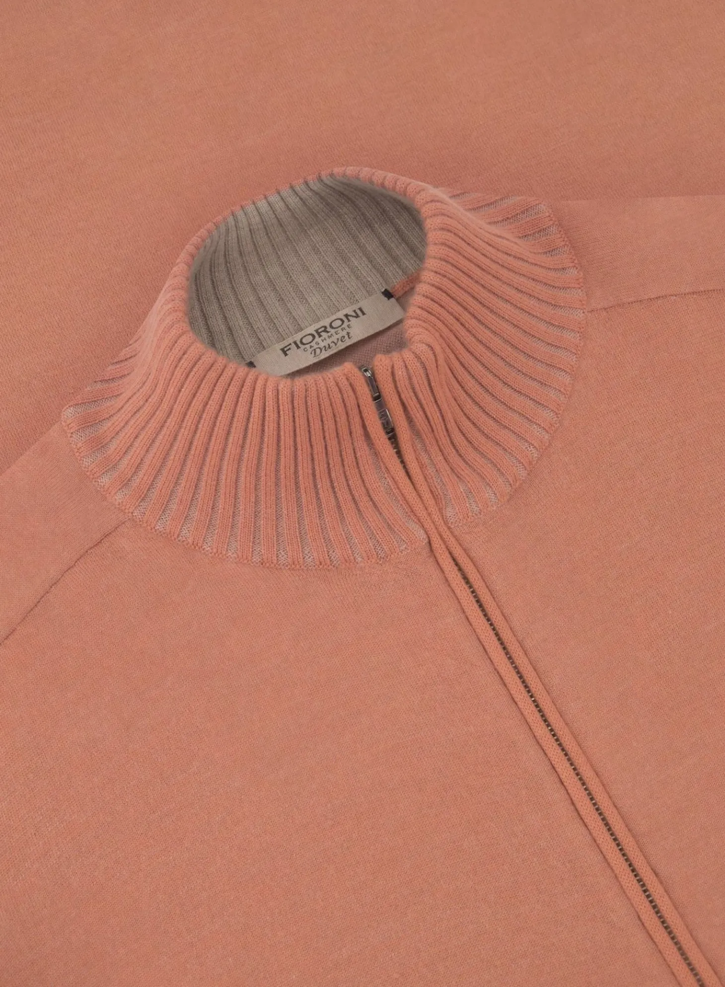 Ritsvest Met Opstaande Kraag Van Cashmere