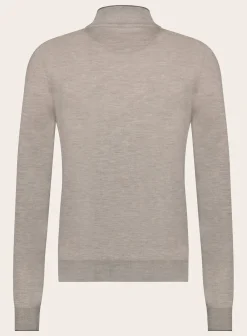 Slim-Fit Cashmere-Zijde Ritsvest