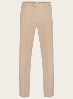 Slim-Fit Pantaflat Broek Van Katoen