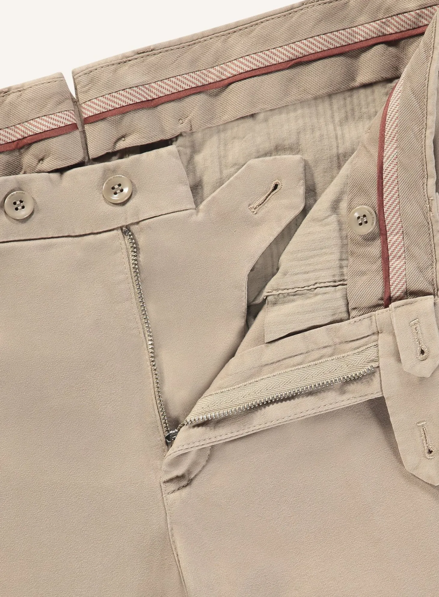 Slim-Fit Pantaflat Broek Van Katoen