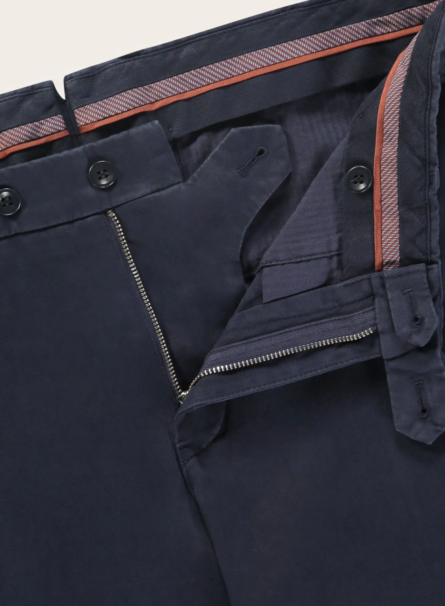 Slim-Fit Pantaflat Broek Van Katoen