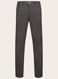 Slim-Fit 5-Pocket Broek Van Cashmere