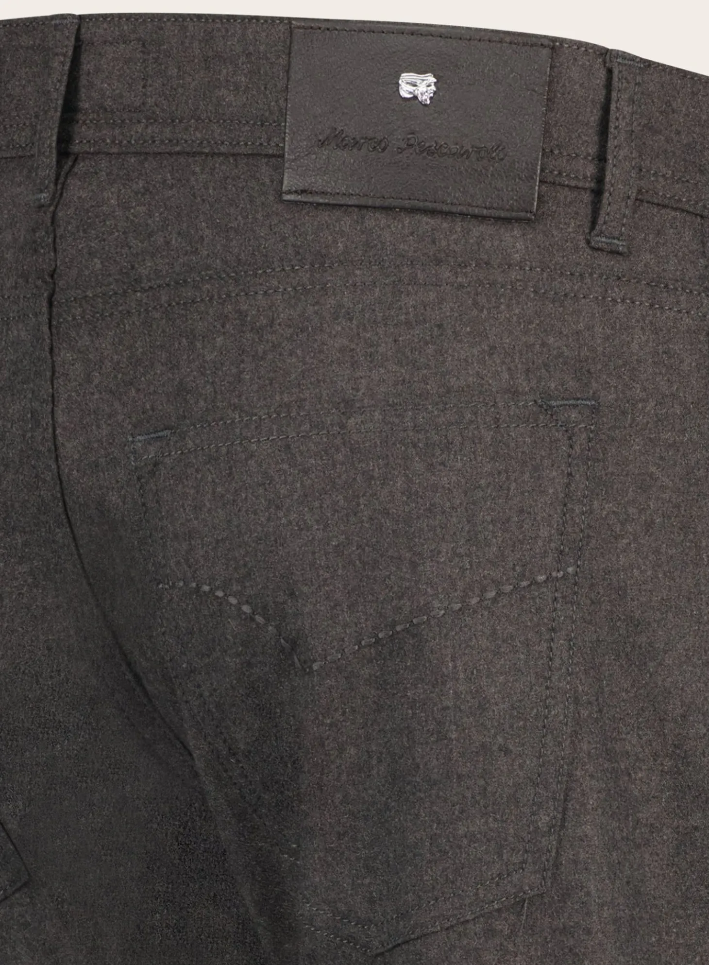 Slim-Fit 5-Pocket Broek Van Cashmere