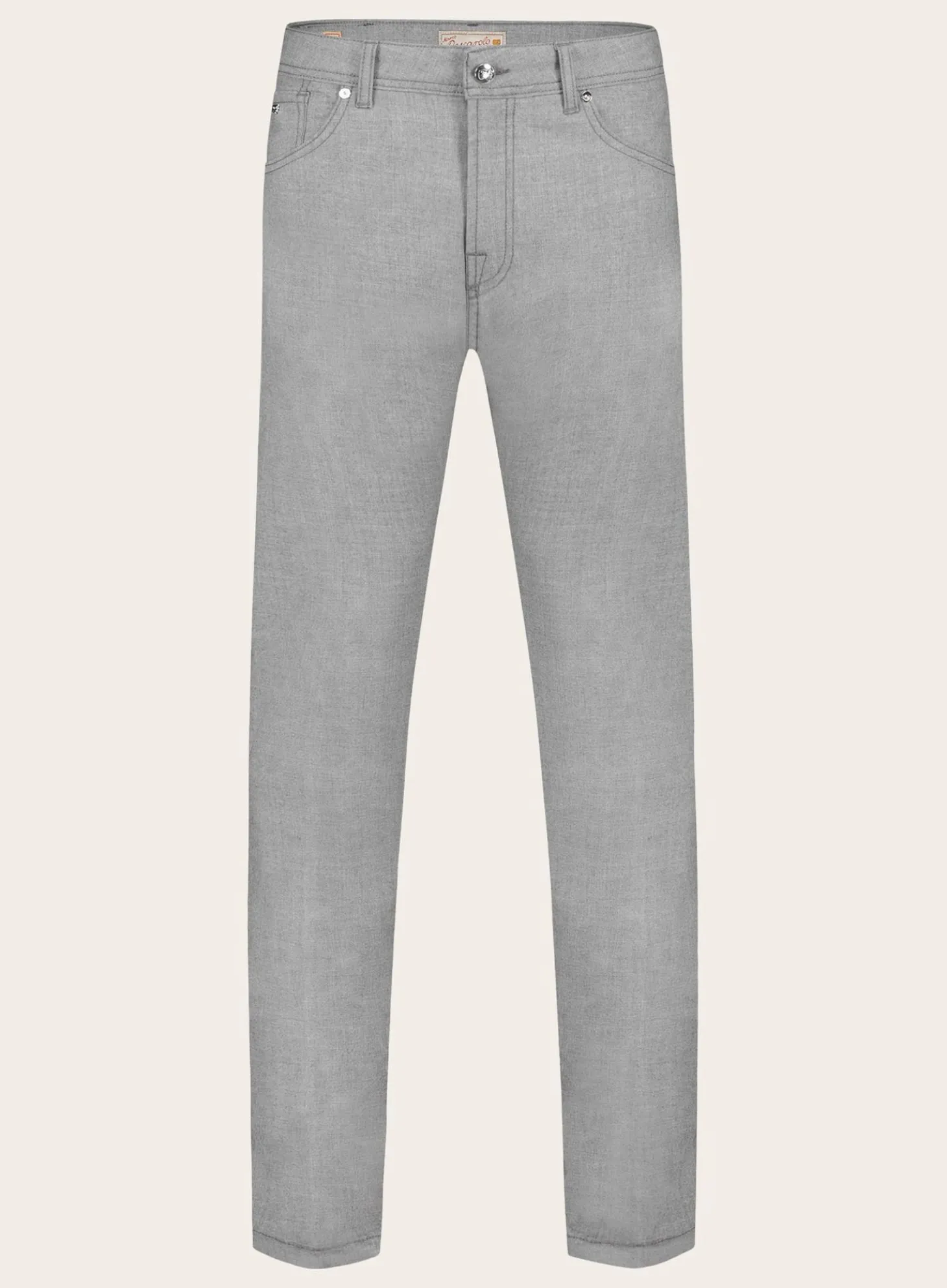 Slim-Fit 5-Pocket Broek Van Cashmere