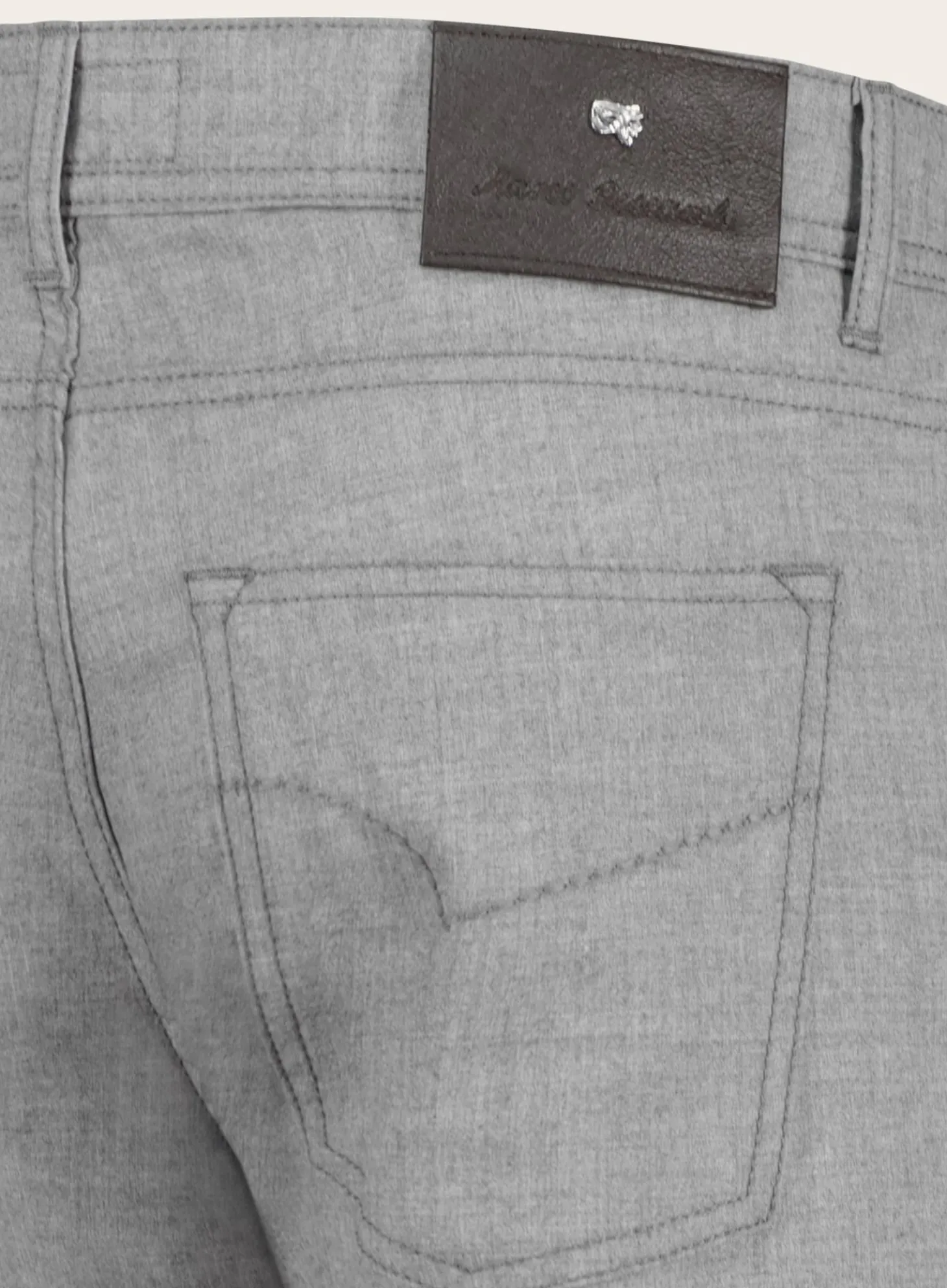 Slim-Fit 5-Pocket Broek Van Cashmere