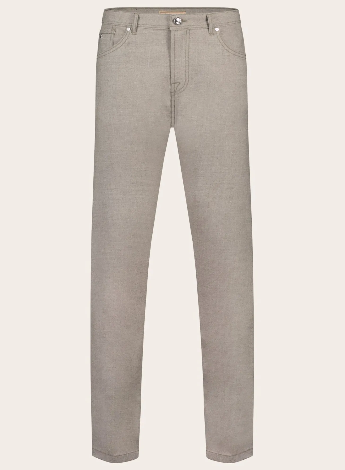 Slim-Fit 5-Pocket Broek Van Cashmere