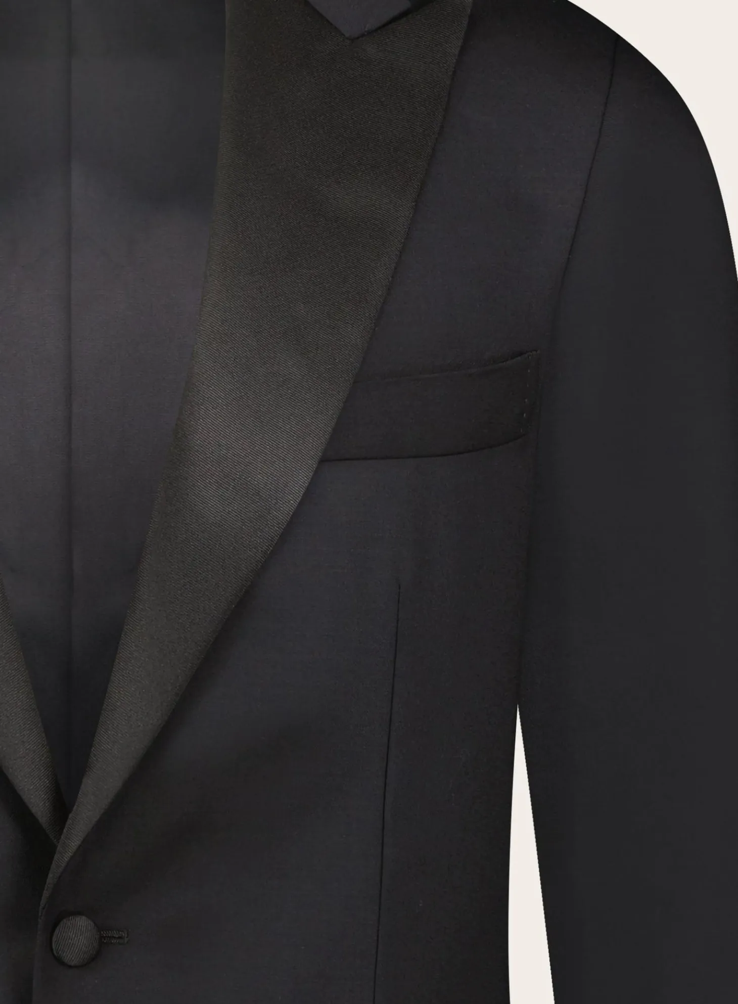 Slim-Fit Tuxedo Van Wol