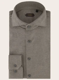Slim-Fit Twill Shirt Van Katoen
