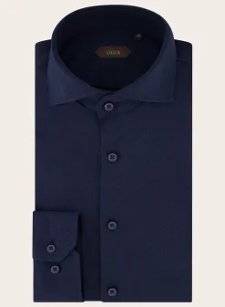 Slim-Fit Twill Shirt Van Katoen