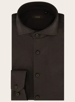 Slim-Fit Twill Shirt Van Katoen
