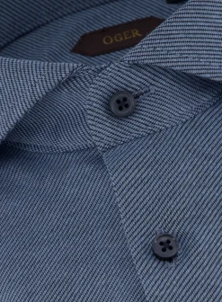 Slim-Fit Twill Shirt Van Katoen