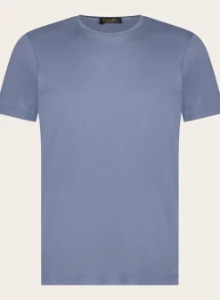 Slim-Fit Zijden-Katoenen T-Shirt
