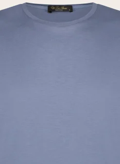 Slim-Fit Zijden-Katoenen T-Shirt