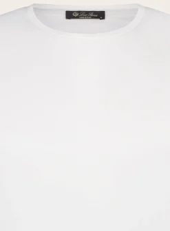Slim-Fit Zijden-Katoenen T-Shirt