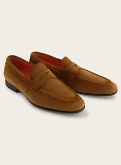 Suede Carlos Penny Loafers
